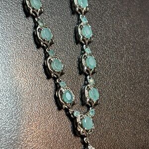 NWT Rare Grandiderite adjustable 925 silver necklace 4Ct